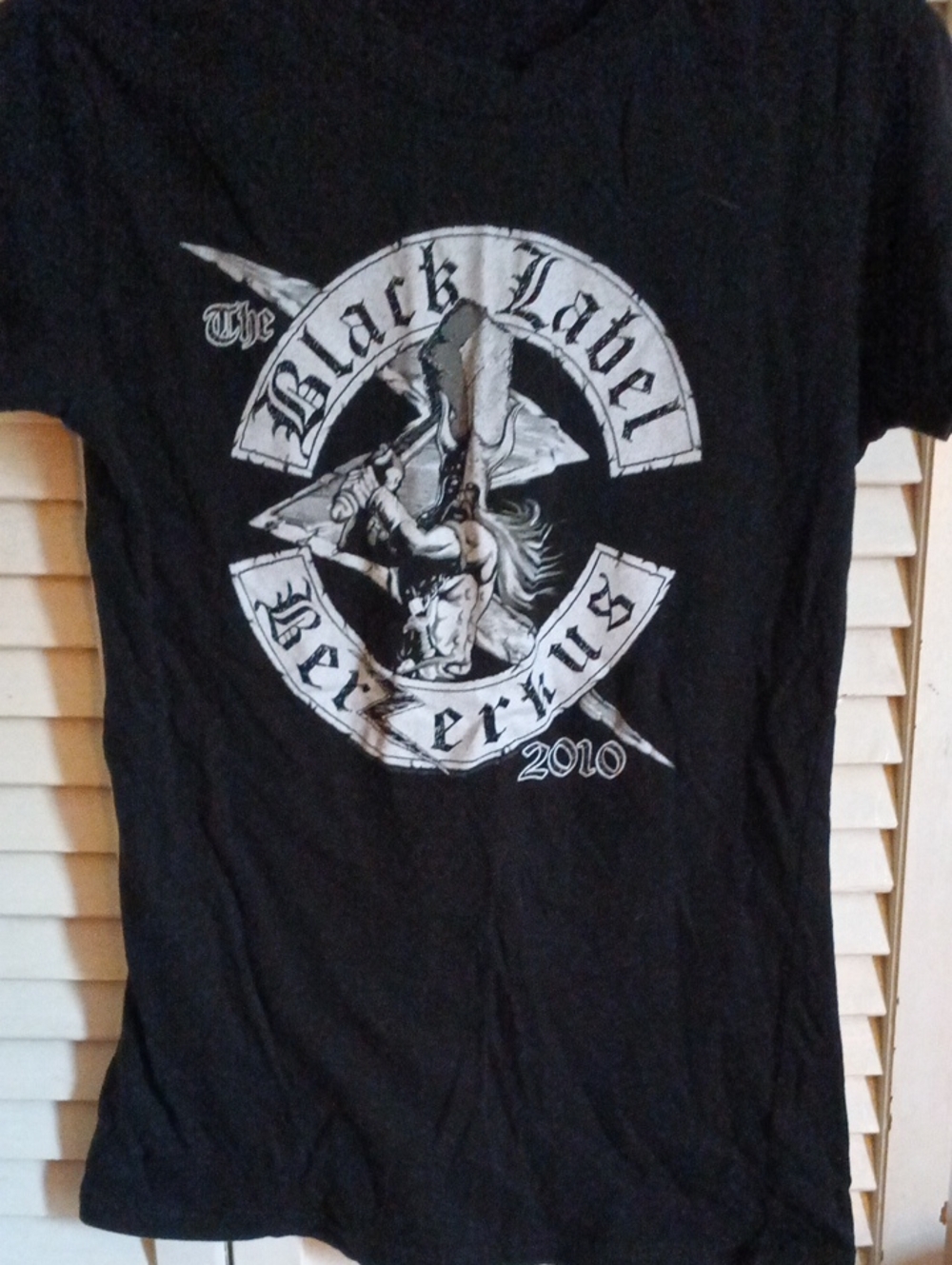 Black Label Kids Graphic Tee in Black with White and Gray Artwork